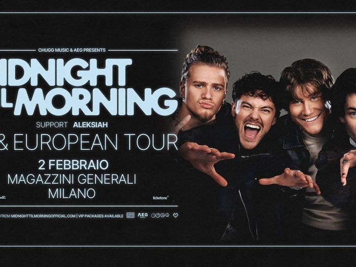 Concerti: per la prima volta in Italia i Midnight Til Morning