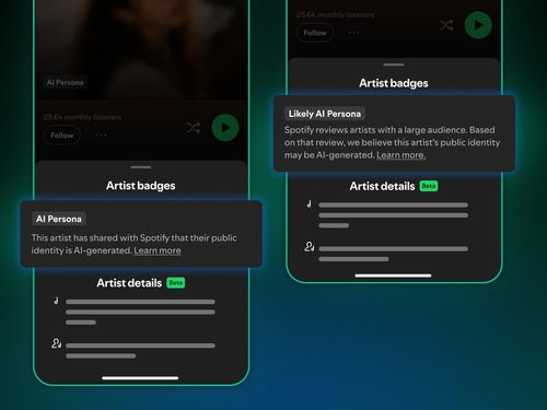Spotify introduce l’etichettatura per gli artisti AI