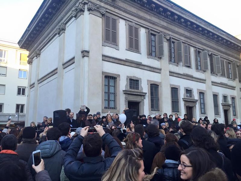 FlashMob alle Colonne di San Lorenzo a Milano il 17 gennaio