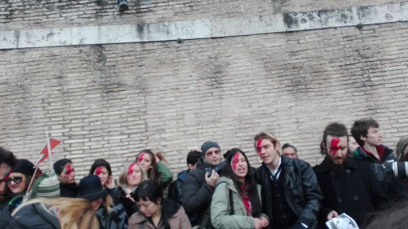 FlashMob in Piazza del Popolo a Roma il 16 gennaio