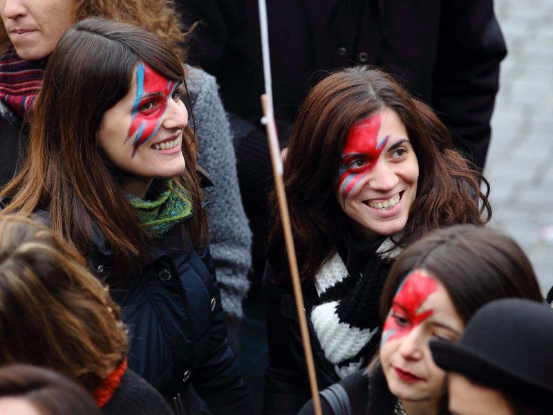 Flash Mob David Bowie - Roma