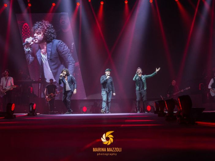 Max Pezzali, Nek e Francesco Renga: &egrave; partito da Bologna il tour congiunto - SCALETTA / FOTO