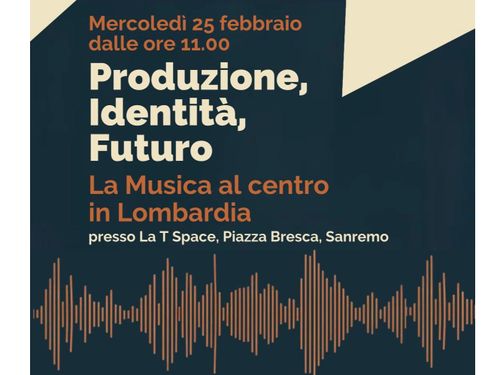 Sanremo 2026, domani il panel ‘Produzione, Identità, Futuro’