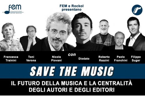 ‘Save the Music’, domani il webinar di Fem e Rockol con Nicola Piovani, Diodato e…
