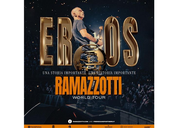 Eros Ramazzotti: a febbraio 2026 al via il tour mondiale