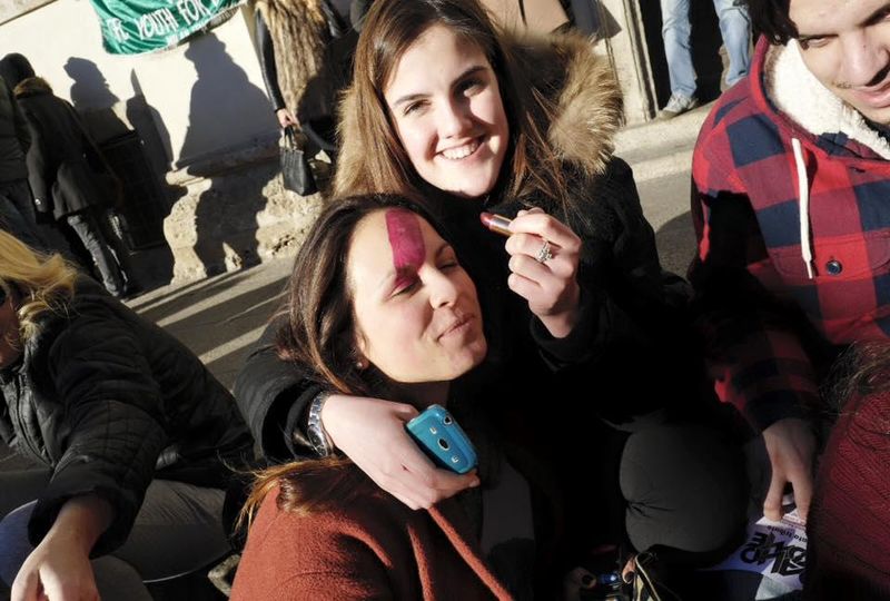 FlashMob alle Colonne di San Lorenzo a Milano il 17 gennaio