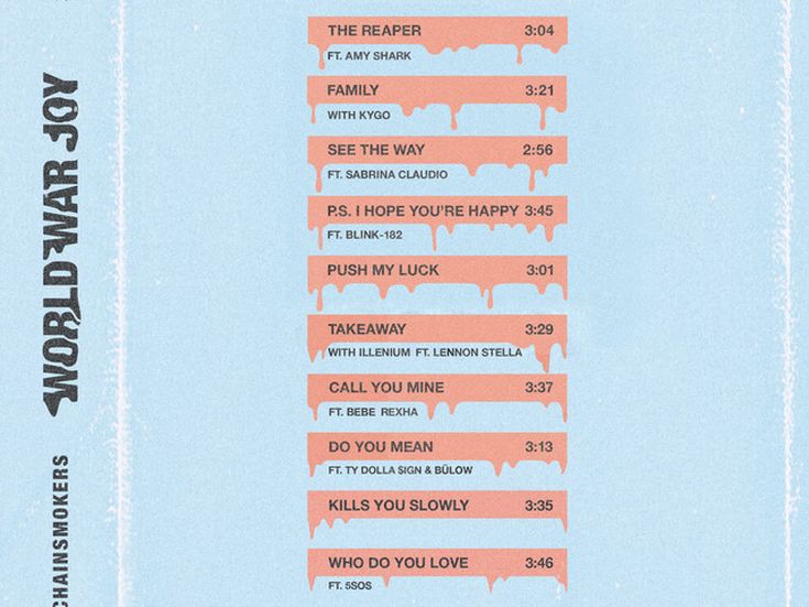 WORLD WAR JOY Chainsmokers