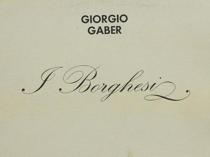 Giorgio Gaber I borghesi