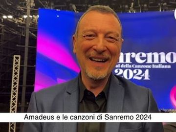 Sanremo - Amandeus e la canzone sanremese nel 2024