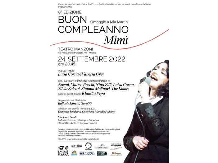 Mia Martini, torna a Milano &quot;Buon compleanno Mim&igrave;&quot;