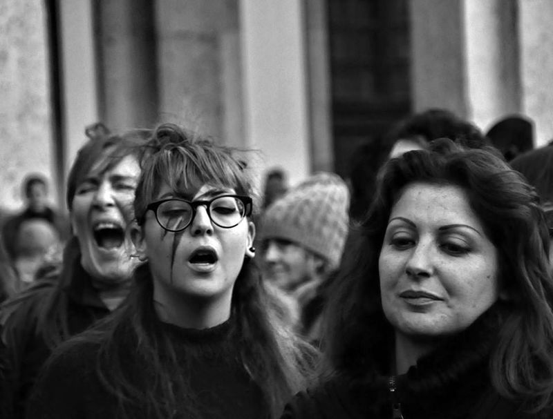 FlashMob alle Colonne di San Lorenzo a Milano il 17 gennaio