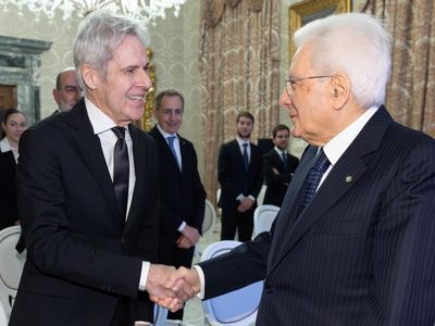 Claudio Baglioni e Sergio Mattarella
