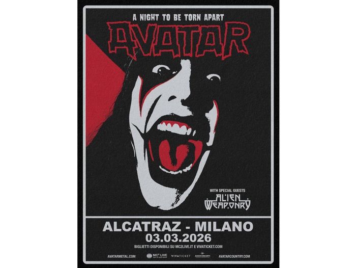 Gli Avatar tornano in concerto in Italia nel 2026