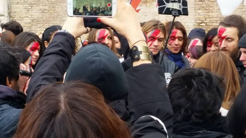 FlashMob in Piazza del Popolo a Roma il 16 gennaio