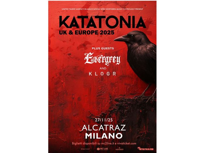 Katatonia a Milano, gli orari del 27 novembre all&#039;Alcatraz