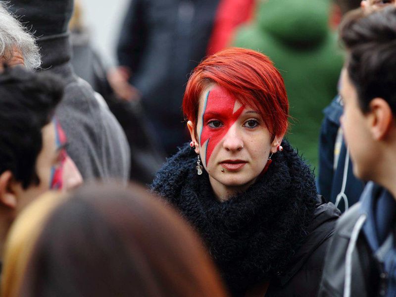 Flash Mob David Bowie - Roma