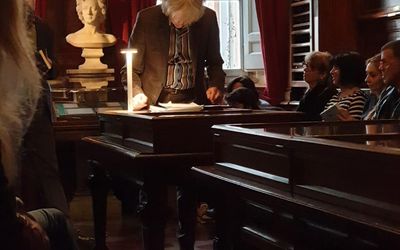 Bob Geldof legge Keats alla Keats - Shelley House di Roma, 12 aprile 2019