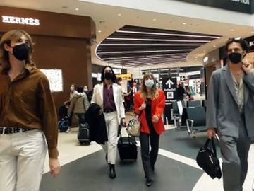 Maneskin - I M&aring;neskin in viaggio verso Rotterdam per l&#039;Eurovision Song Contest 2021