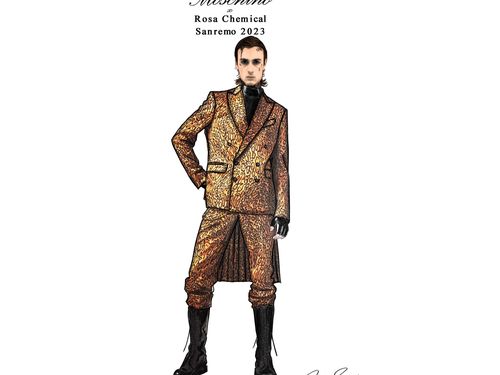 Sanremo 2023, Rosa Chemical affida il proprio look a Moschino
