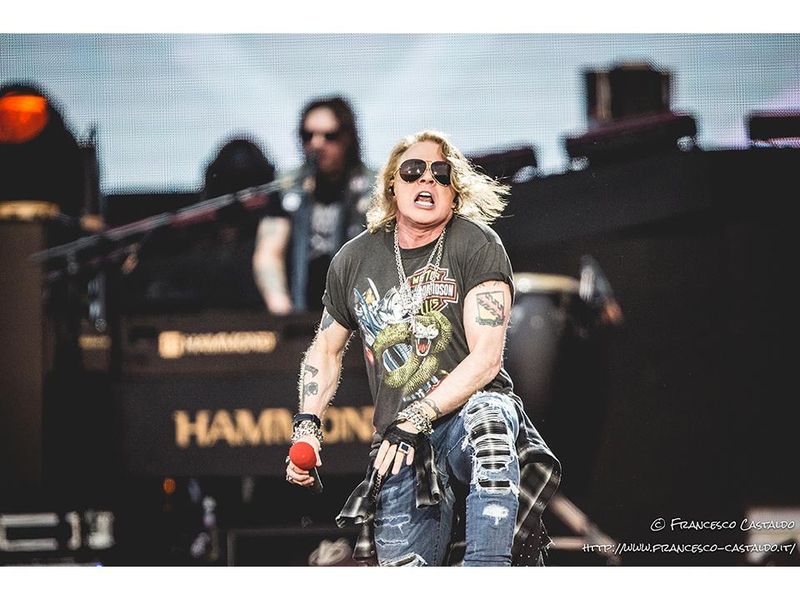 Guns N&#039; Roses all&#039;Autodromo Ferrari di Imola, 10 giugno