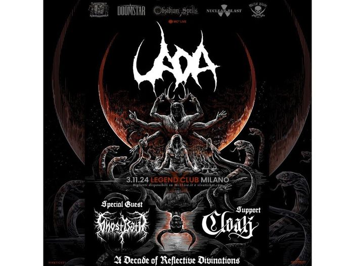 Gli Uada in concerto a Milano a novembre con Ghost Bath e Cloak
