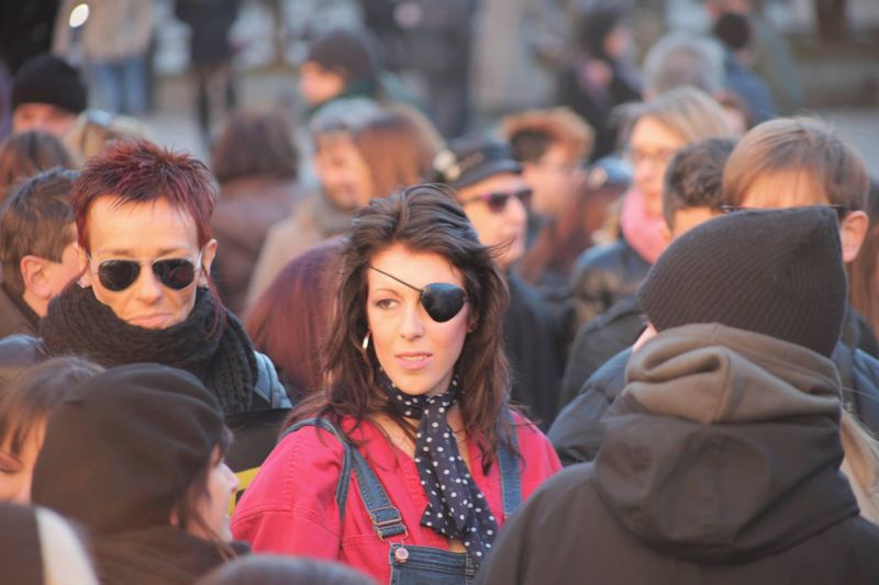 FlashMob alle Colonne di San Lorenzo a Milano il 17 gennaio