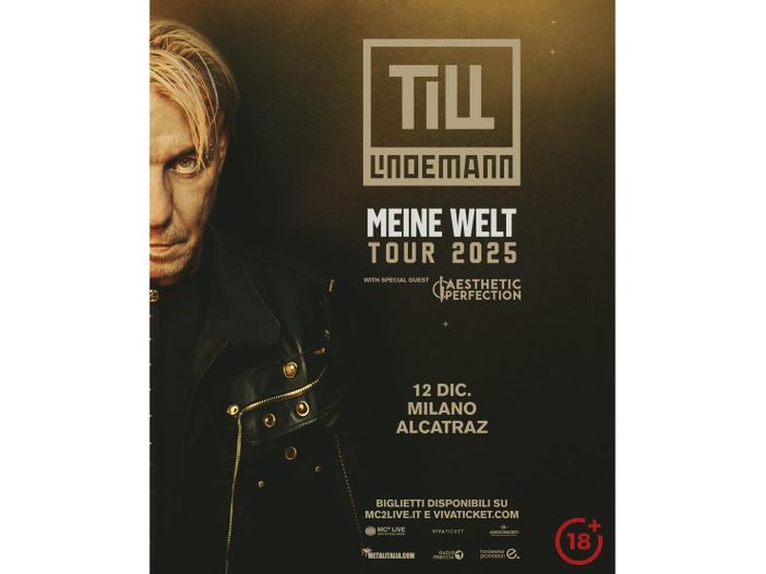 Till Lindemann dei Rammstein in concerto a Milano a dicembre