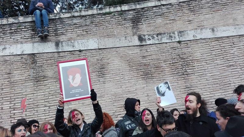 FlashMob in Piazza del Popolo a Roma il 16 gennaio