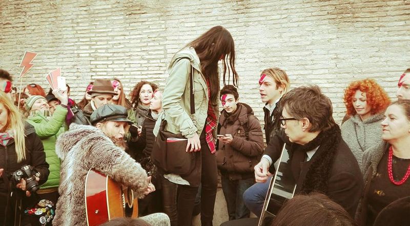 FlashMob in Piazza del Popolo a Roma il 16 gennaio