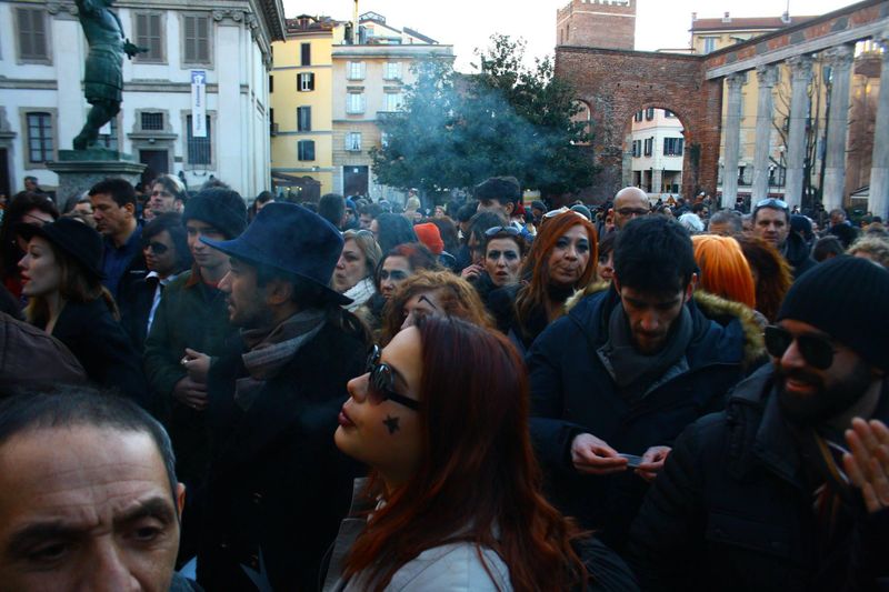 FlashMob alle Colonne di San Lorenzo a Milano il 17 gennaio