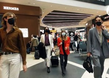 I M&aring;neskin in viaggio verso Rotterdam per l&#039;Eurovision Song Contest 2021