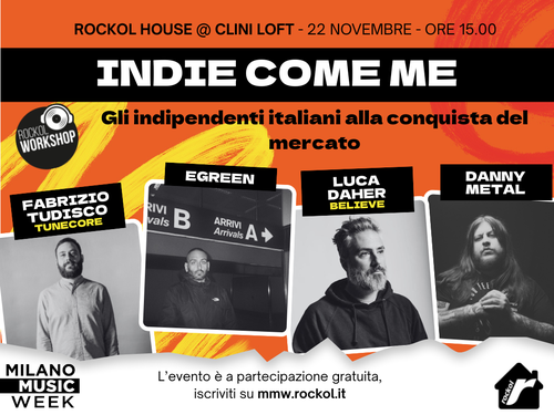 Rockol House, il workshop ‘Indie come me’
