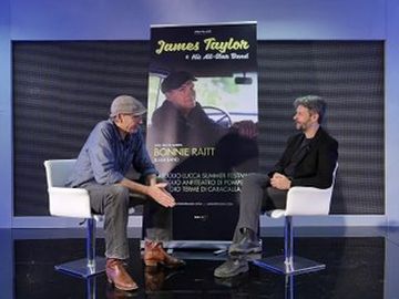 James Taylor - a Sanremo, con "La donna &egrave; mobile"