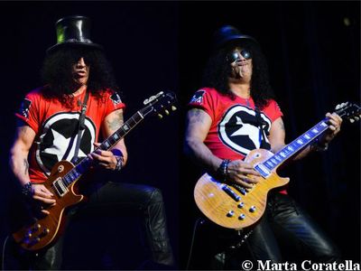Slash sul palco a Londra con Ronnie Wood
