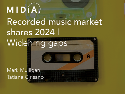 Musica registrata, per MIDiA nel 2024 crescita globale del 6,5%